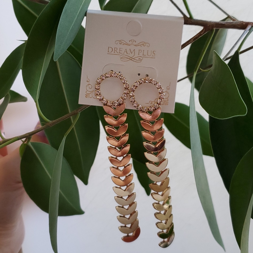 Rhinestone earrings